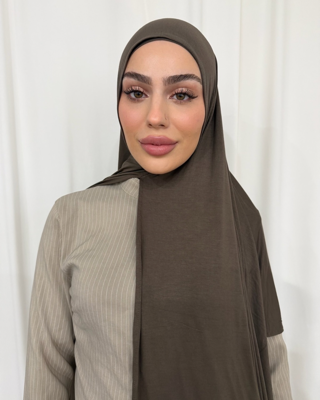 Moss Bamboo Jersey Hijab Set