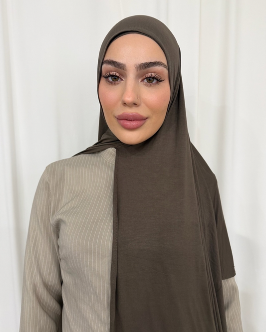 Moss Bamboo Jersey Hijab Set