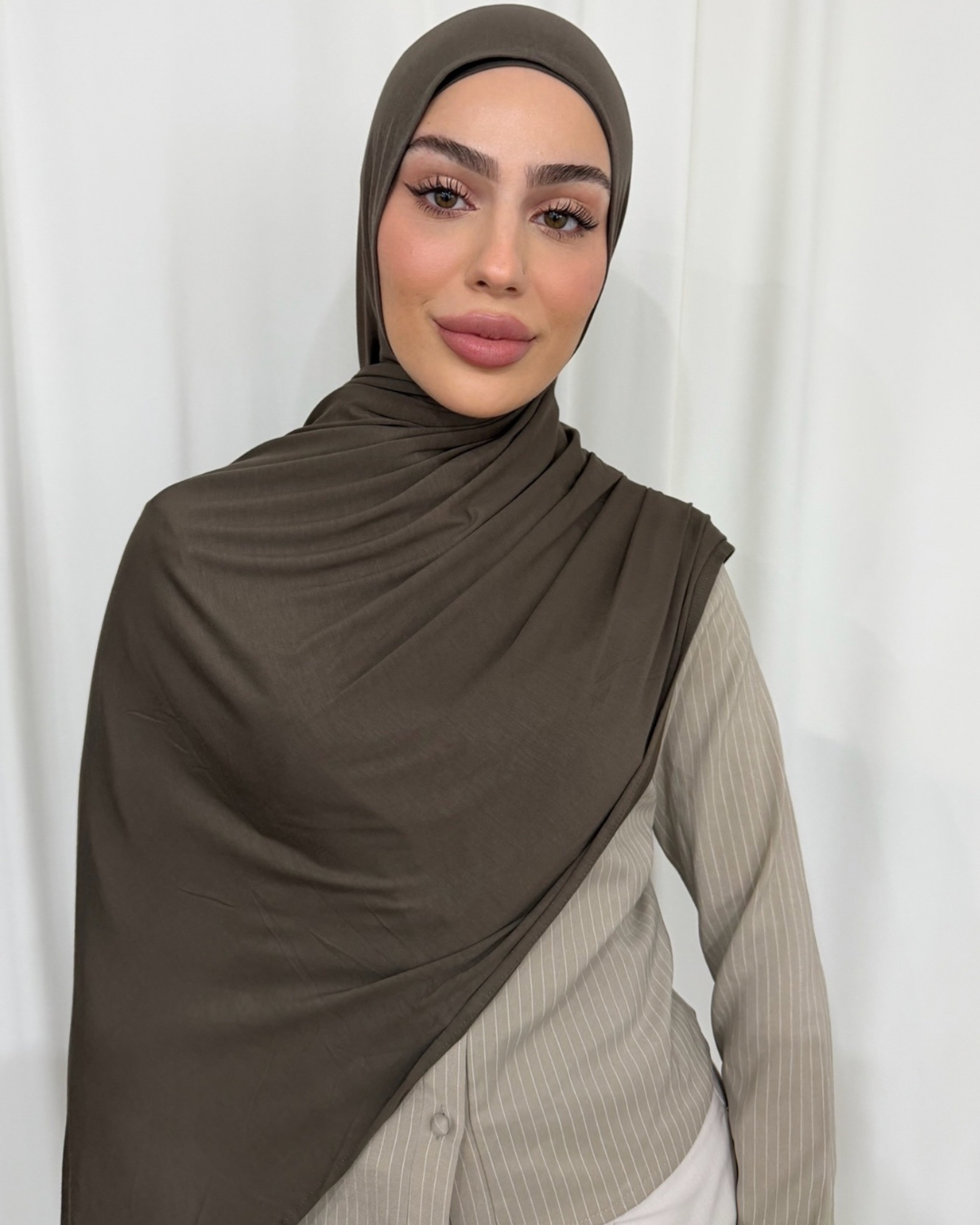 Moss Bamboo Jersey Hijab Set