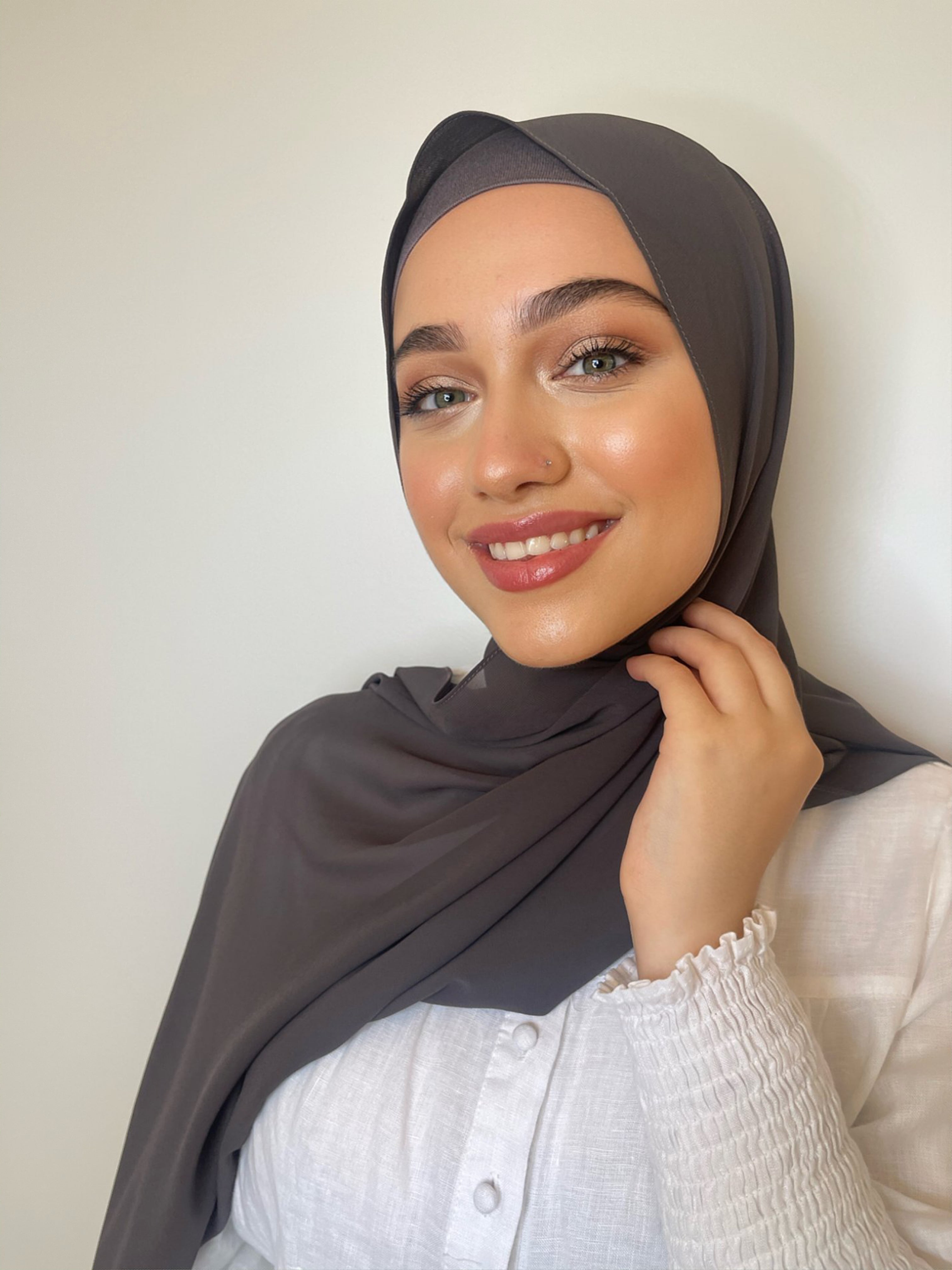 Charcoal Chiffon